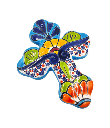 Mexican Talavera Wall Cross 8.5